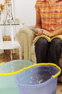 home emergency: leaking roof or pipe burst