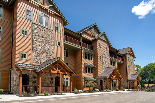 Meredith Bay is a private community of upscale townhomes with a beach club on Lake Winnipesaukee