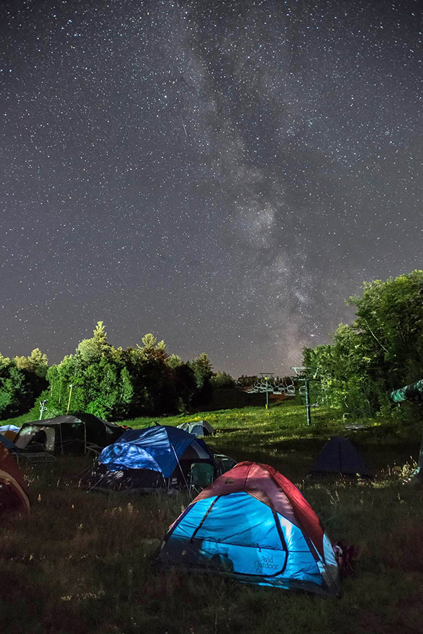 Camping under the stars at this year’s SoulFest at Gunstock Mountain. Photo courtesy of Paul Rogers Photography.